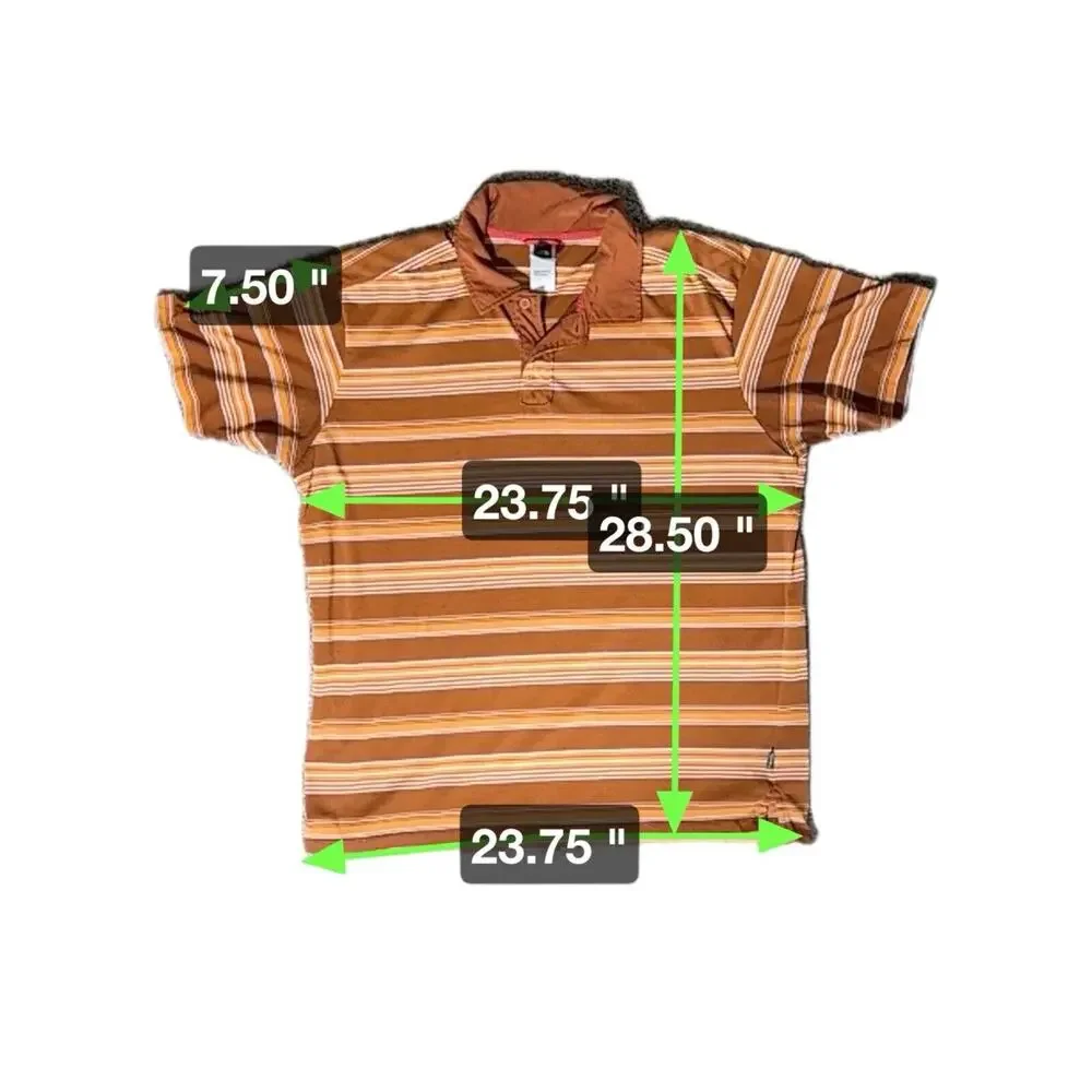 The North Face Polo Shirt Mens XL Striped Short Sleeve